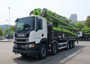 China 180CBM/H 66m 331KW Boom Pump Truck Scania P450 Chassis High Pressure Pumping wholesale