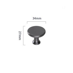 China Furniture Luxury Gray Brass Cabinet Pull Handles Anti Oxidant wholesale