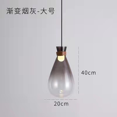 Nordic Modern Creative Glass Gloss Wishing Bottle Chandelier Simple Bedroom Bedside Bar Restaurant Lamp(WH-GP-112)