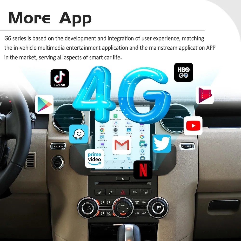 10.4 Inch Android Car radio For 2009-2016 Range Rover Discovery 4 128G Navigation GPS Multimedia Player Carplay 4G