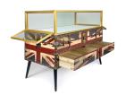Nordic Style Digital Products Showcase / Phone Display Cabinet Luxurious Glass
