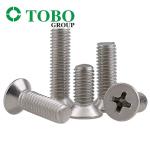 DIN 7982 Stainless Steel Galvanized Countersunk Chipboard Screws White Cross