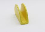 Yellow Chips Shaped Ceramic Paper Holder , Ceramic Letter Holder For Home