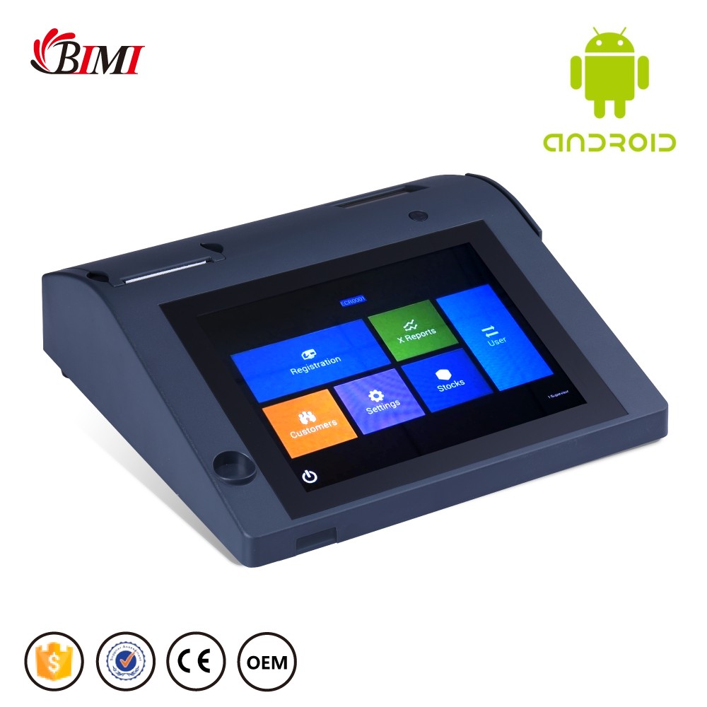 Android 4.2.2 Electronic Cash Register with 58mm Thermal Printer and LCD Touch Screen
