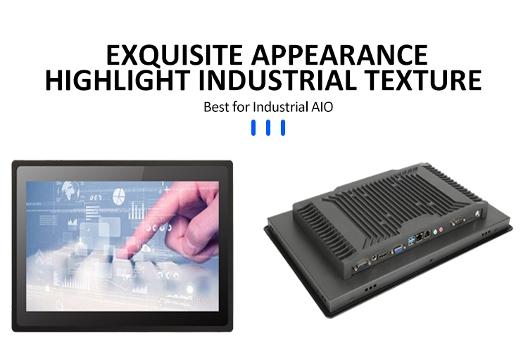 Industrial All In One PC Touch Screen With Intel Celeron J1900 Processor 16.7M Colors