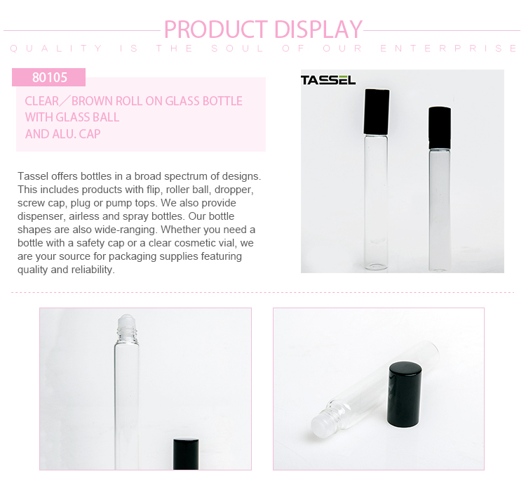 Small Roller Ball Bottles Empty Rollerball Perfume Bottles Frost Surface