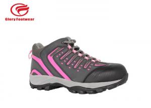 China Action Leather Steel Toe Work Shoes , Black Steel Toe Tennis Shoes With EVA  / Rubber on sale