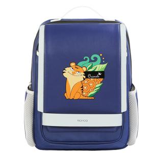 China NHB320 high quality PU polyester Cartoon School Bag Cute Animal Kids Shoulder student travel bags wholesale