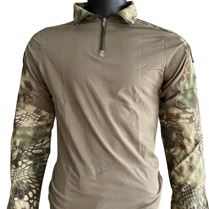 Outdoor Breathable Suit Olive Green Black Frog Suit with 4 Seasons and TWILL Fabric