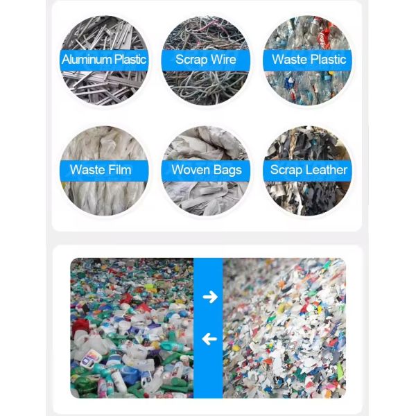 Durable Construction Plastic Crusher and Shredder for Versatile Application with Efficient Crushing