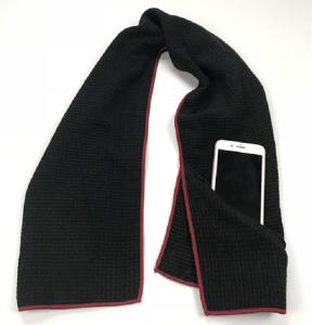 China Black White Golf Microfiber Gym Sport Towel With Zip Pocket Set 40x100 Cm wholesale