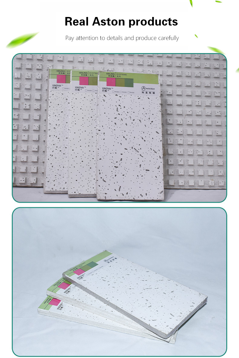 Interior Decoration Sound Proof Material Mineral Wool Acoustic Board for Ceiling