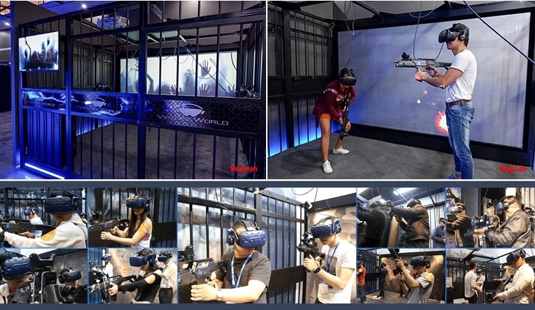 Commercial Escape Room Big VR Standing Platform 9D VR Station Space HTC VIVE Virtual Reality System