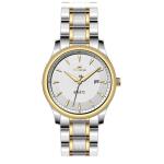 Steel Strap Watches For Men , Silver Stainless Steel Watch Calendar