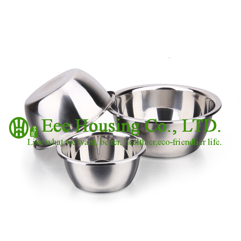 Stainless Steel cooking cookware kitchen set factory price 3 pieces seasoning bowl Storage Food,Stir Food Kitchen