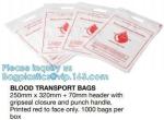 Blood Transport Bags, Blood Transit Bags, Blood Transportation Bags, reclosable