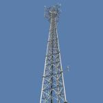 Three Support Legs 20 Meter Steel Tube Tower