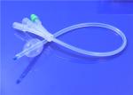 Integrated Bend Tip Indwelling Bladder Catheter , Silastic Foley Catheter