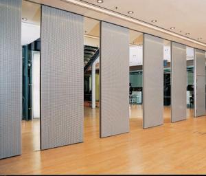 China Movable Acoustic Wooden Partition Wall Commercial Furniture Aluminum Frame wholesale