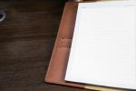 Softcover A6 ring binder organizer with snap fastner offset paper