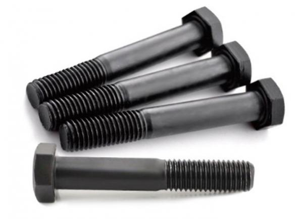 Quality Carbon Steel Black Oxide High Strength Hex Head Bolts Grade 10.9 12.9  Astm A490 for sale