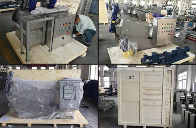 120kg/H Multidisk Screw Press Filter Sludge Dehydration Sewage Treatment Plant Process