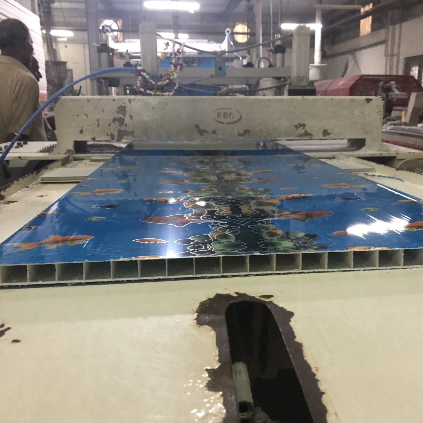 Plastic Profile Extrusion Machine for PVC WPC Hollow Door Panel Production Line in Qingdao Changyue Plastic Machinery Co. Ltd