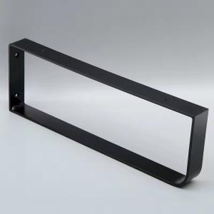 China Matte Black Stainless Steel Towel Bar Self Adhesive Bathroom Wall Mounted Towel Rack wholesale