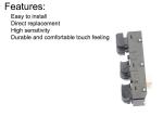 Hyundai Elantra Universal Power Window Switch Four Door Blue Light 93570-4V000
