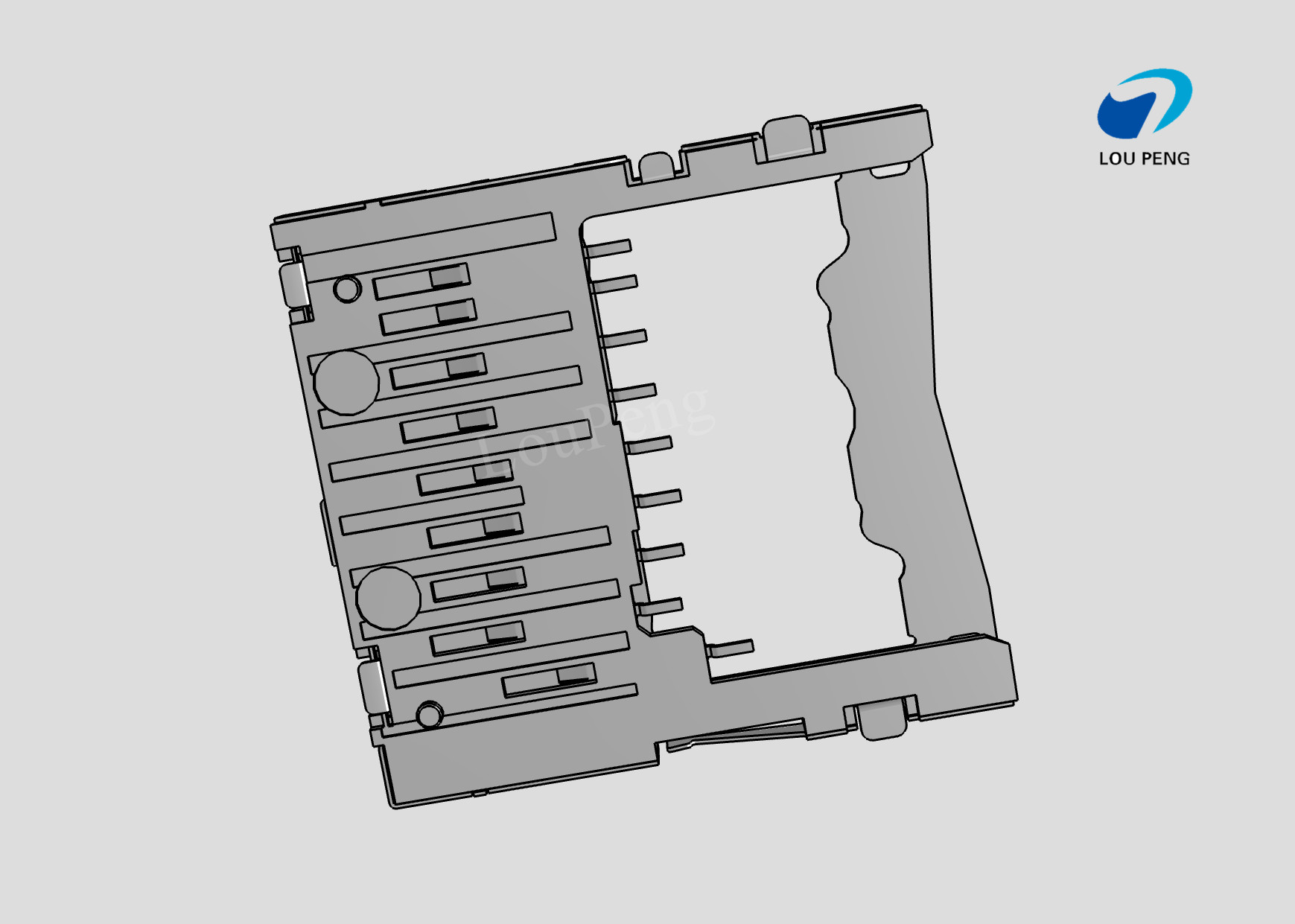 SD Card Connectors, Secure Digital Compatible Card, 9 Position, Surface Mount, Right Angle