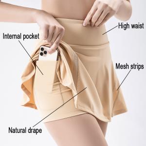 China 75% Nylon Womens Golf Clothes Outdoor Ladies Polyester Cool Feeling Tennis Skirts wholesale