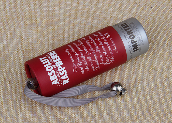 Custom printed cardboard round packaging box with rope handle
