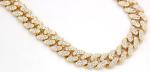 Jewelry Manufactuer Iced Out Paved Rhinestone Miami Curb Cuban Chain Necklace