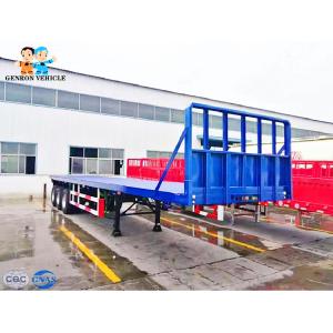 China Genron GV030012 Freight 12M Flatdeck Container Semi Trailer wholesale