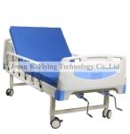 ABS Blue Headboard Two Cranks Manual Nursing Bed Medical Equipment
