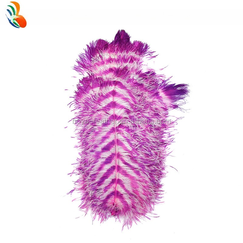 Two Tones Colour Ostrich Feather Plumes 50-55cm Size for Decoration