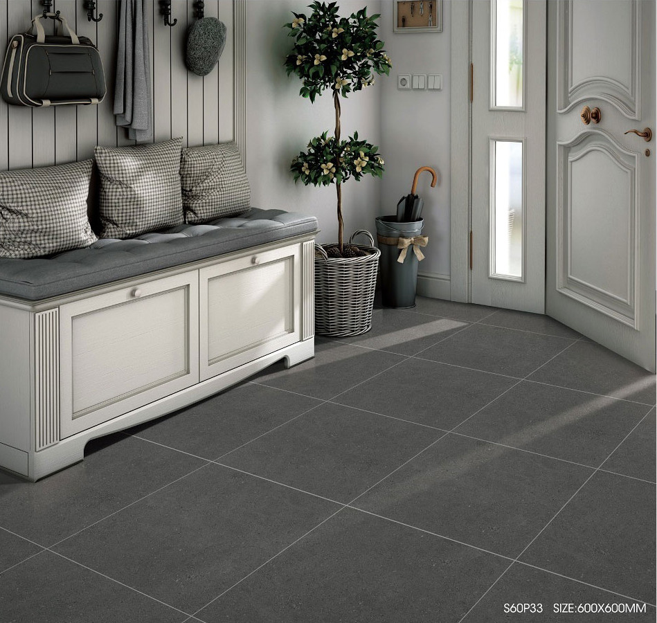 Textured Tiles And 600x1200mm Dark Gray Matt Soft Glazed Porcelain Tile For Bathroom And Bedroom