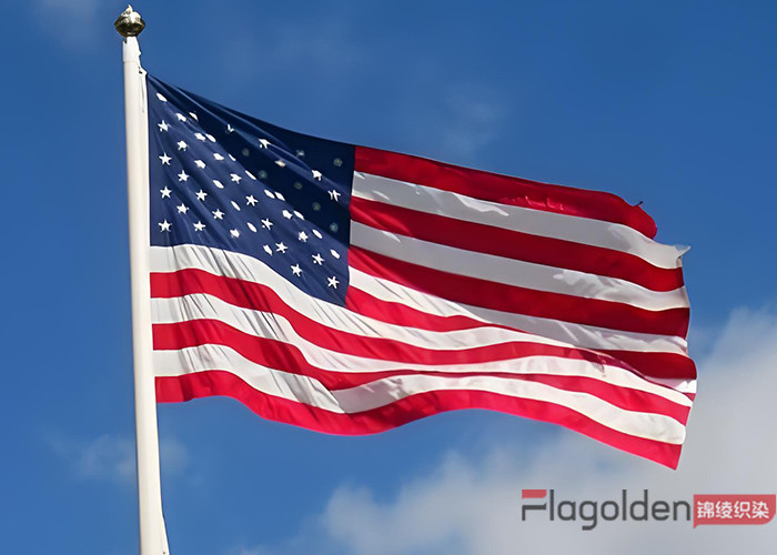 Flagolden national screen printed high quality