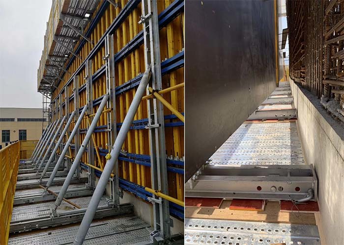 LNG Tower Climbing Formwork System With Crane Lifted ISO CE Certificate