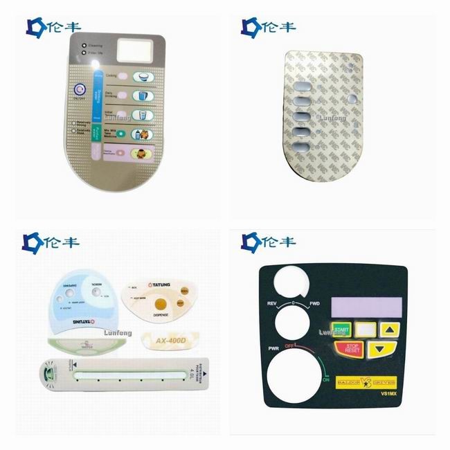 Graphic Front Panel Overlay LED LCD Window Membrane Push Button Switch
