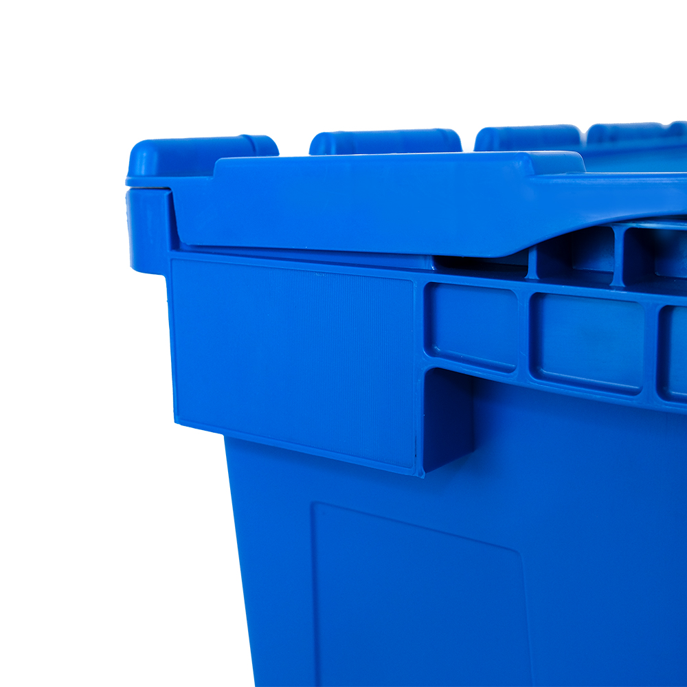 Storage and Shipping Stackable Container Moving Turnover Plastic Crate with Lid