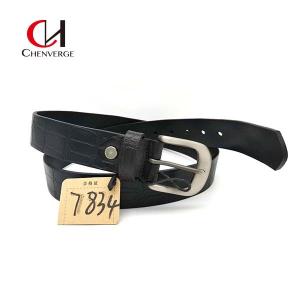 China Antiwear Ladies Black Leather Belt , Multiscene Full Grain Cowhide Belt wholesale