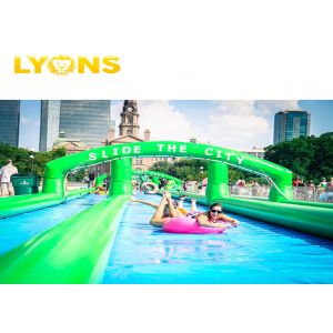 China Funny Commercial Insane Huge Inflatable Water Slide PVC Tarpaulin Durable wholesale