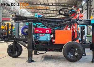 China Wheel Trailer Integrated Water Well Drilling Machine Small Portable Hydraulic wholesale