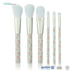 6pcs Aluminium Ferrule Cat Makeup Brush Set With PVC Box