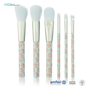 China 6pcs Aluminium Ferrule Cat Makeup Brush Set With PVC Box wholesale