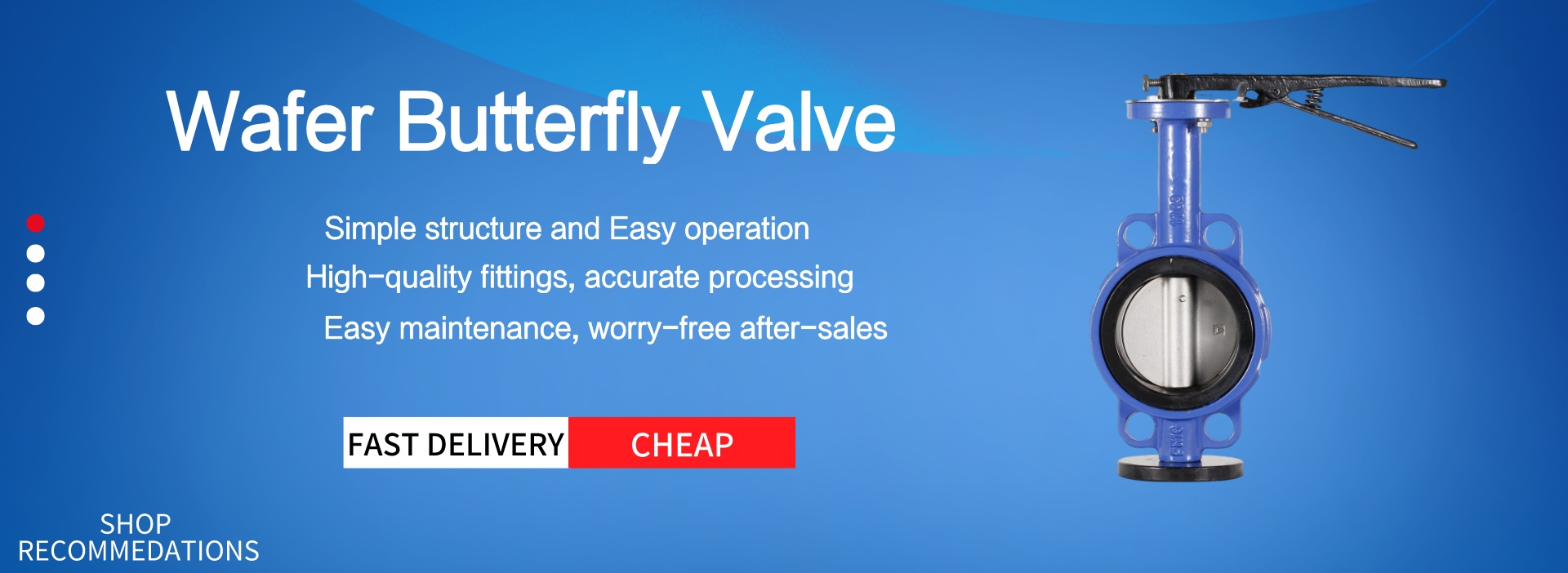 PTFE Actuator Stainless Steel 304 Soft Sealed Butterfly Valve for Customized Port Size
