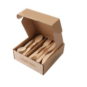 China 170mm Bamboo Biodegradable Cutlery Set Eco Friendly For Restaurant wholesale