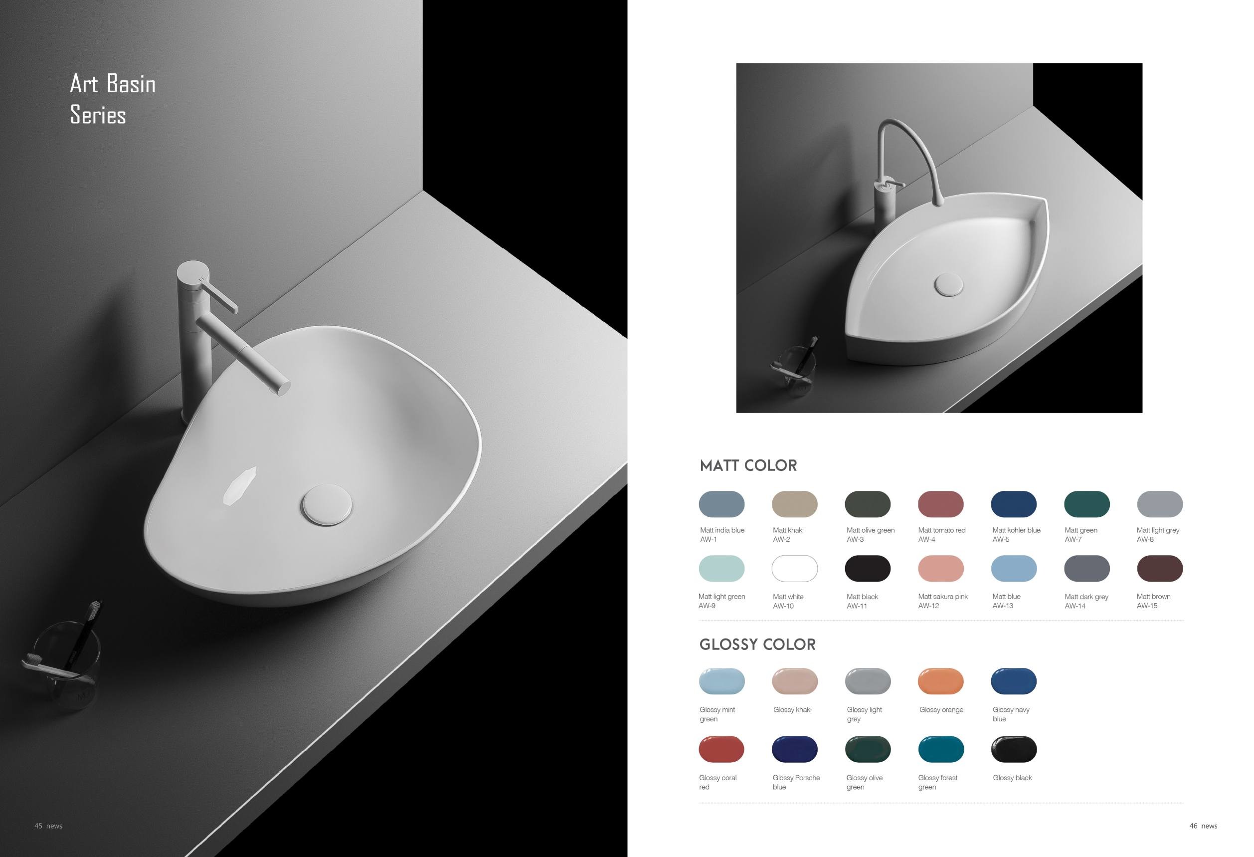Household Bathroom Washing Porcelain Wall Mount Sink White With Tap Hole