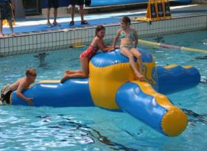 China OEM 12.5m L x 3.5m W High Density Inflatable Water Sports / Airflow Water Games wholesale
